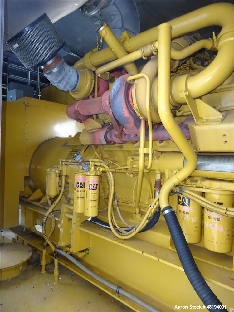 Used Caterpillar 800 kW standby diesel generator set. CAT 3412 engine