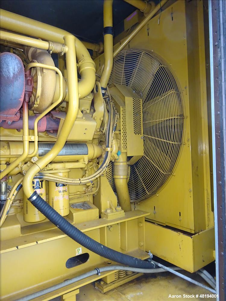 Used Caterpillar 800 kW standby diesel generator set. CAT 3412 engine