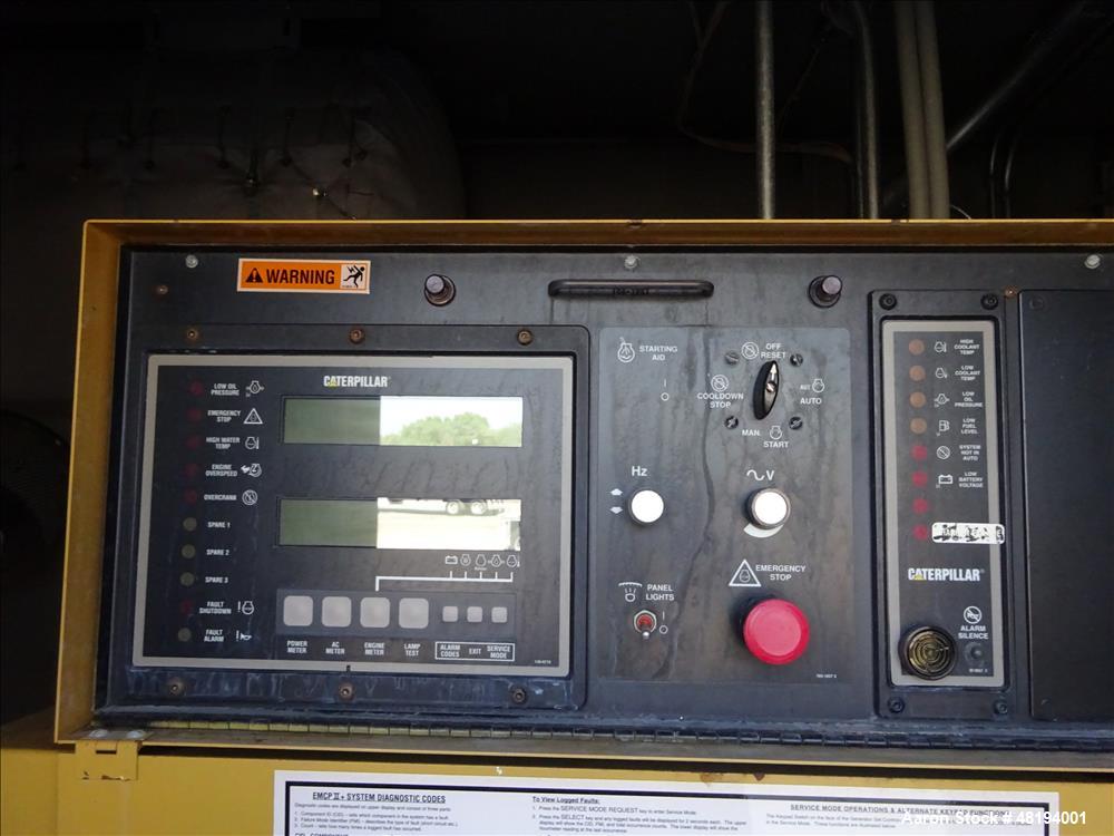 Used Caterpillar 800 kW standby diesel generator set. CAT 3412 engine