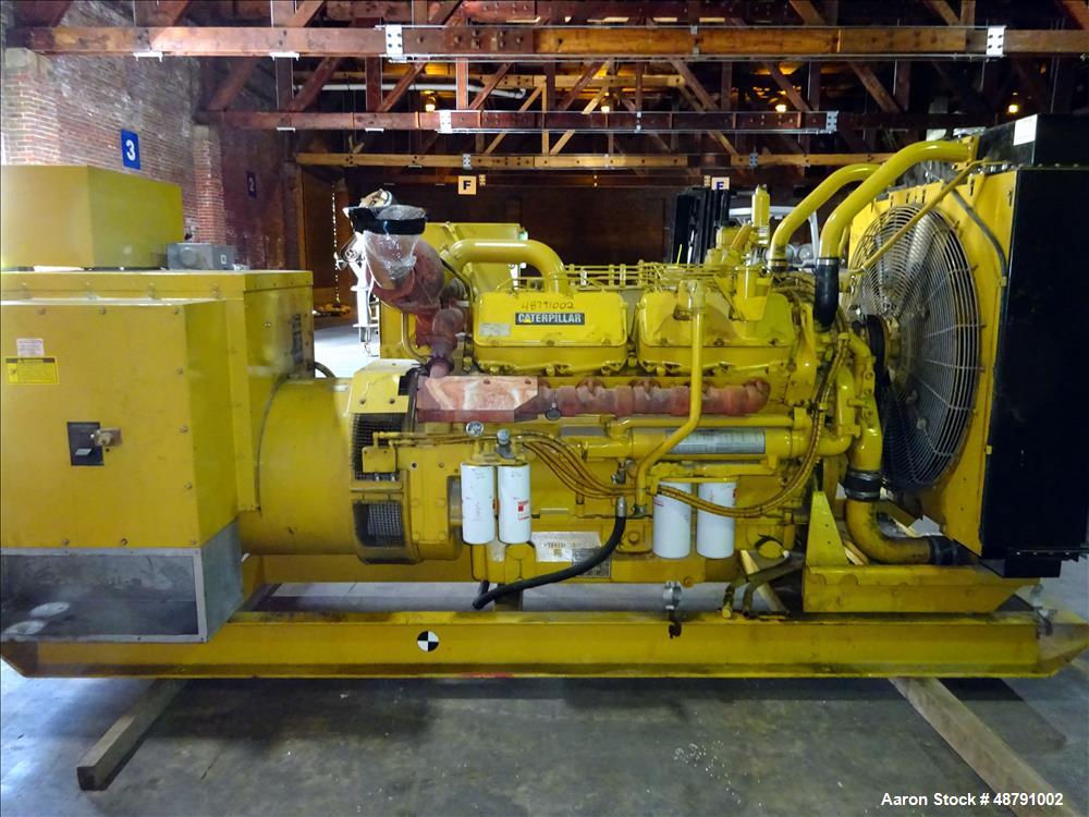 Used Caterpillar 500 kW Standby Diesel Generator.
