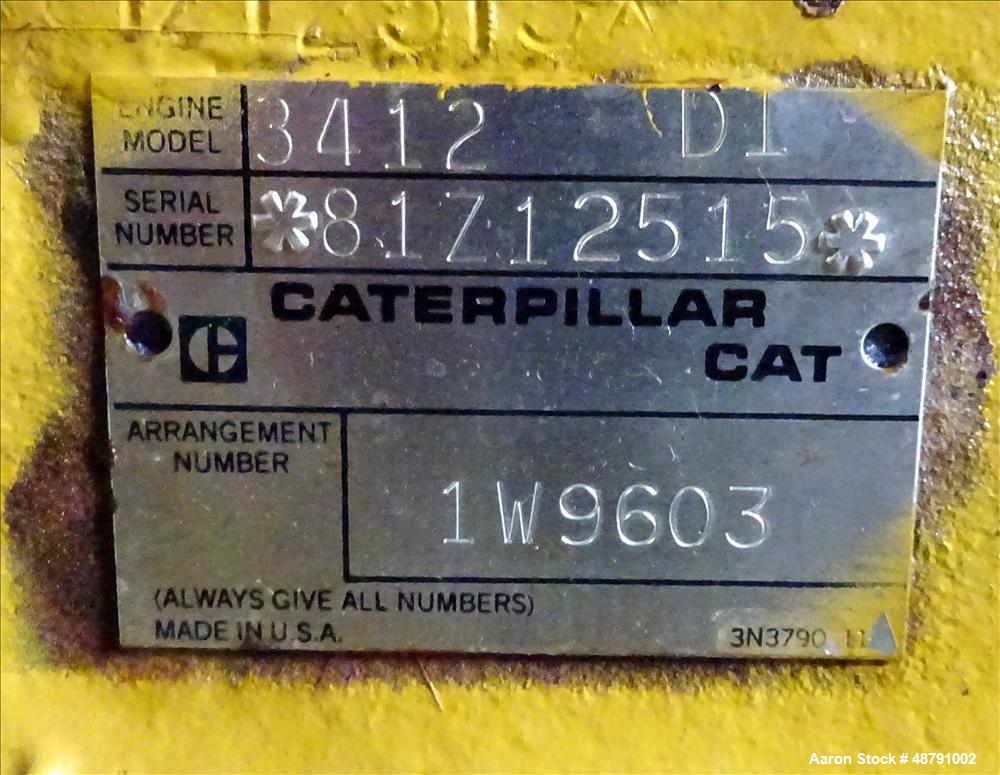 Used Caterpillar 500 kW Standby Diesel Generator.