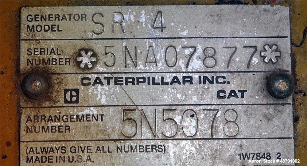 Used Caterpillar 500 kW Standby Diesel Generator.