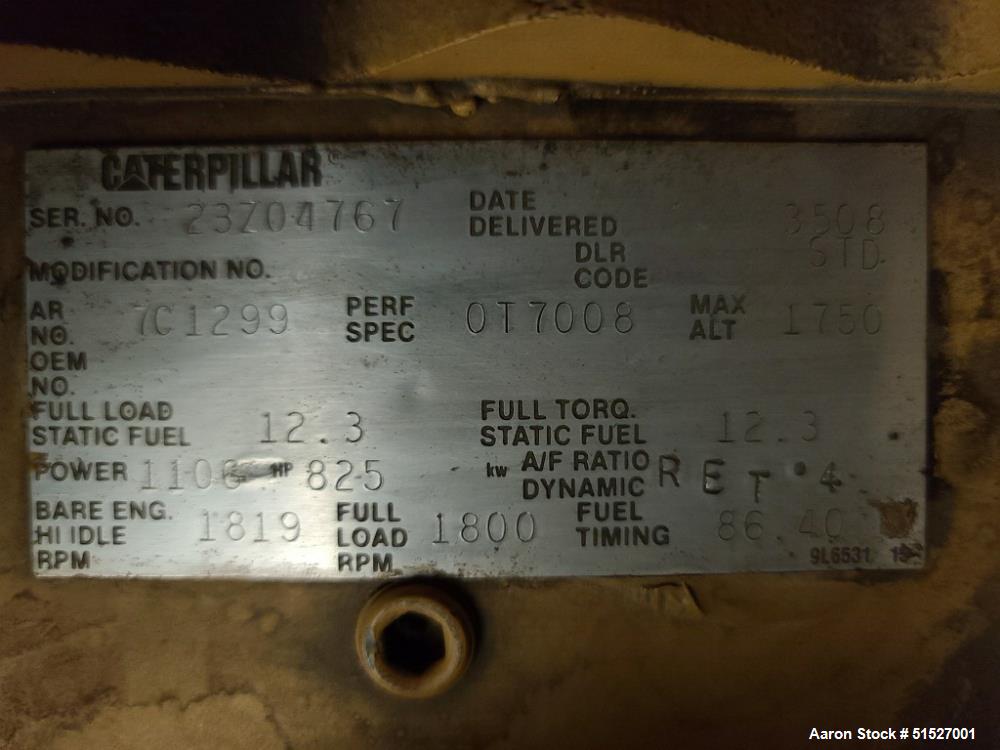 Used 750 KW Caterpillar Diesel Generator