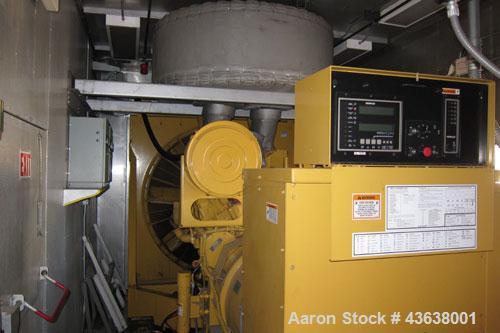 Used Caterpillar 1000 kW Standby Diesel Generator Set. CAT 3508B engine rated 1489 hp @ 1800 rpm, SN-4GM00549. 3/60/480V. Model SR-4B generator end, serial #2GM00910. 2000 Amp mainline circuit breake...