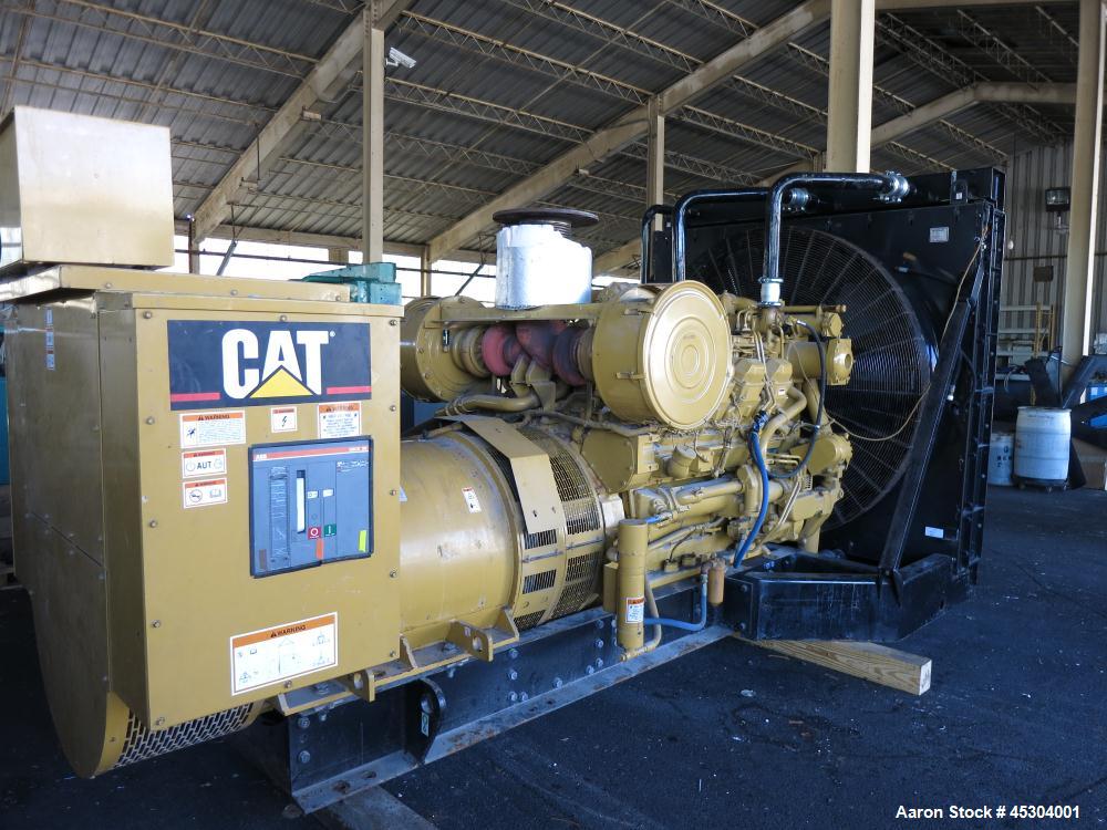 Used Caterpillar 1000 kW diesel generator. CAT 3508B engine.
