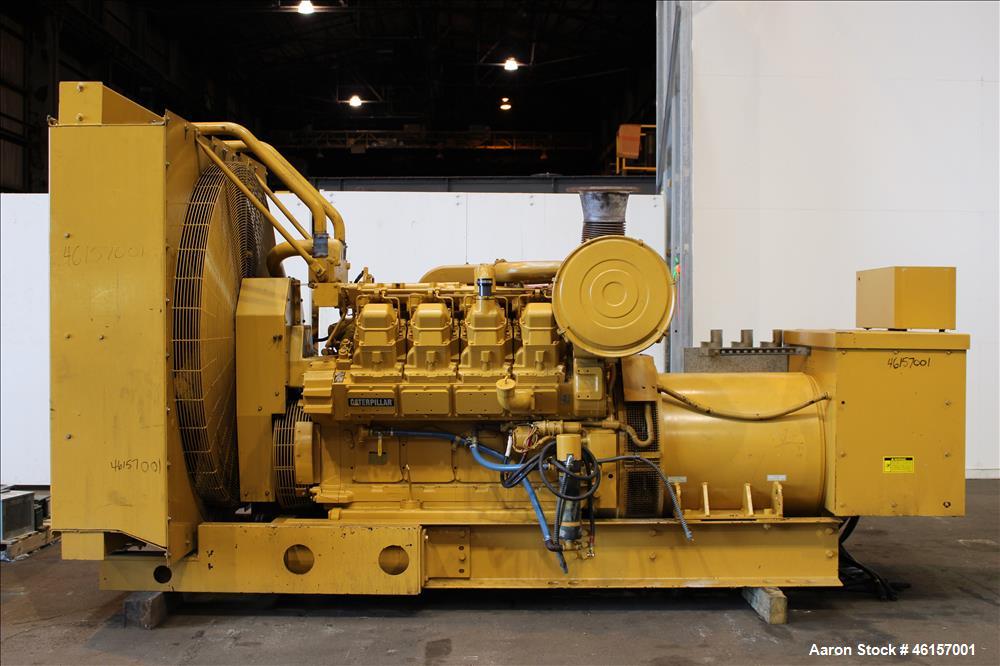 Used Caterpillar 750 kW diesel generator. CAT 3508 engine.