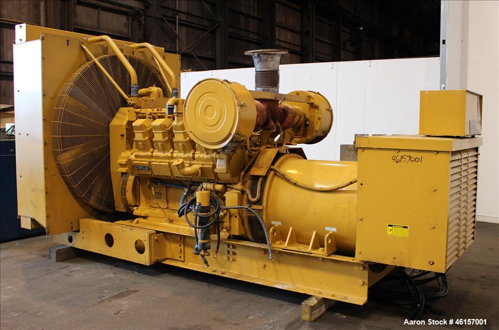 Used Caterpillar 750 kW diesel generator. CAT 3508 engine.