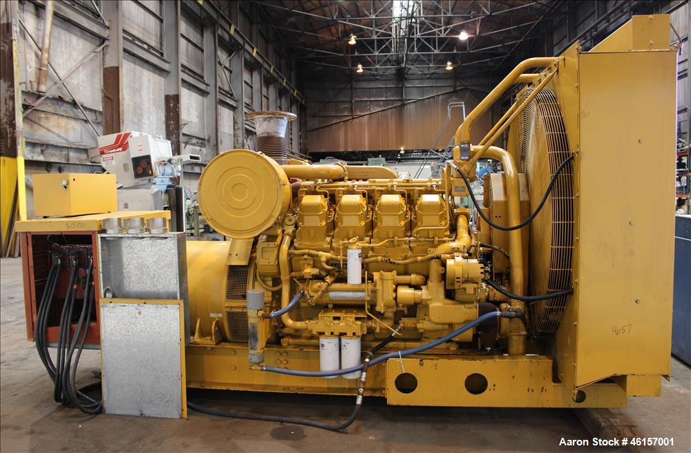 Used- Caterpillar 750 kW diesel generator. CAT 3508 engine.