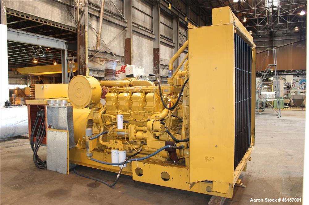 Used- Caterpillar 750 kW diesel generator. CAT 3508 engine.