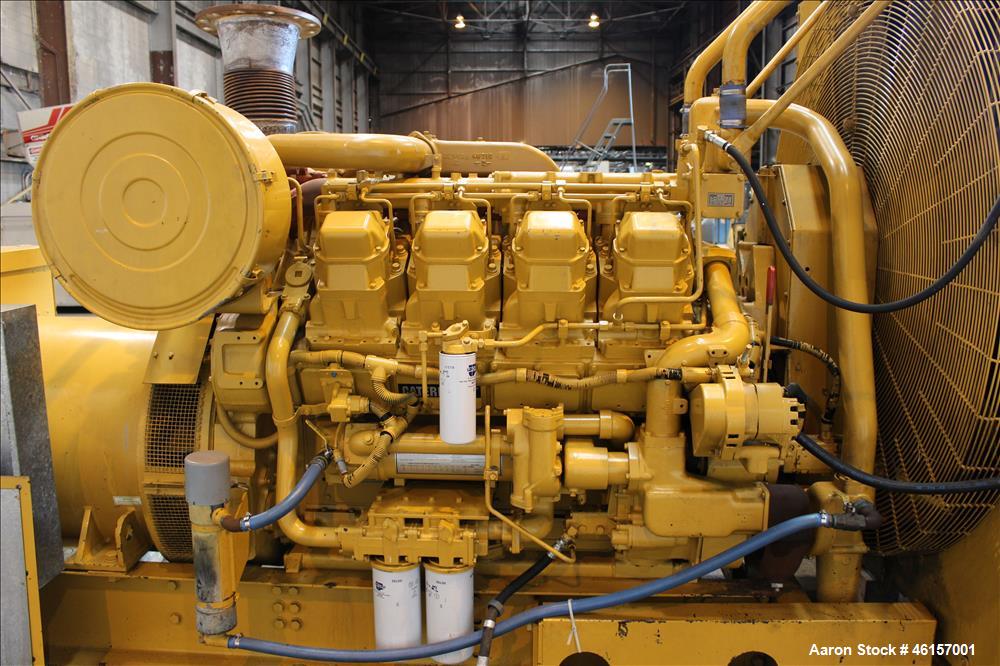 Used Caterpillar 750 kW diesel generator. CAT 3508 engine.