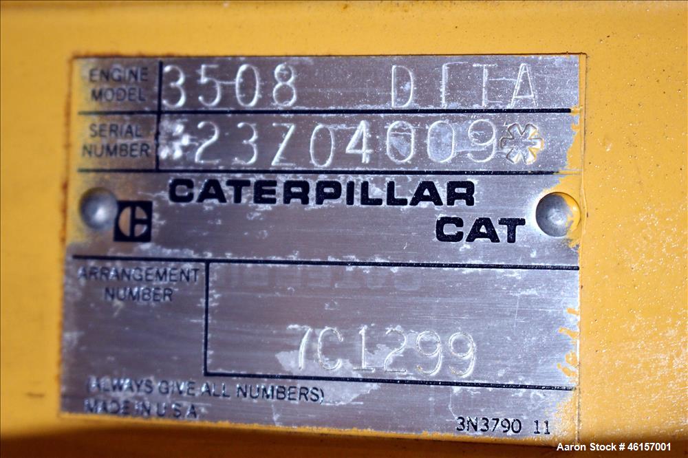 Used Caterpillar 750 kW diesel generator. CAT 3508 engine.