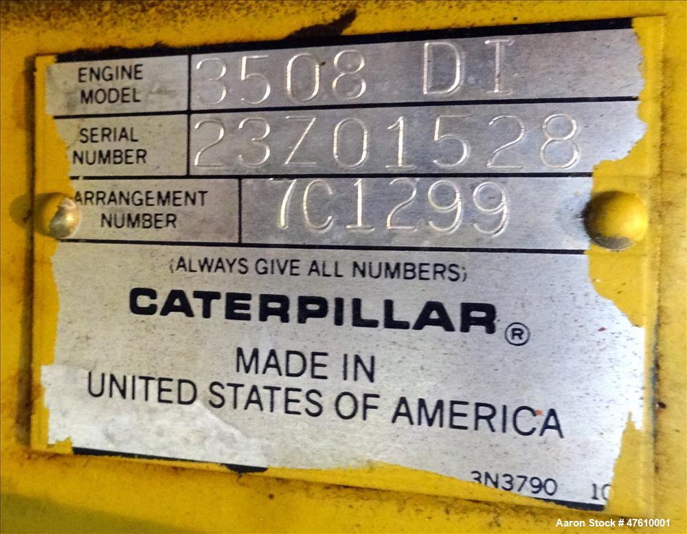 Used Caterpillar 750 kW  diesel generator set. CAT 3508 engine.