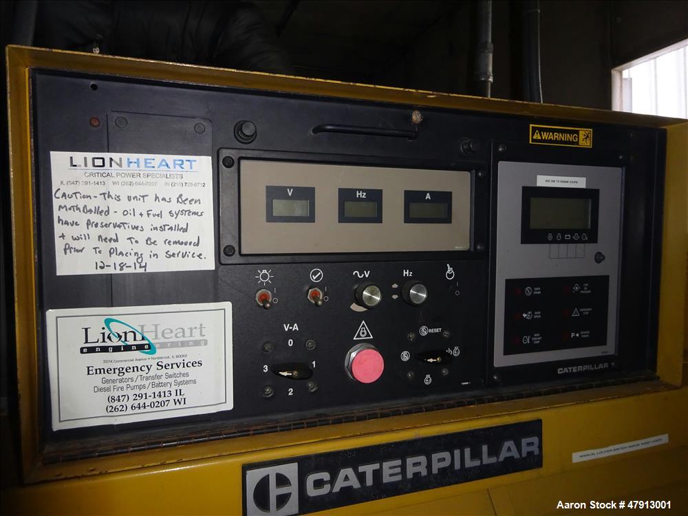 Used Caterpillar 1000 kW diesel generator set. CAT 3508 engine