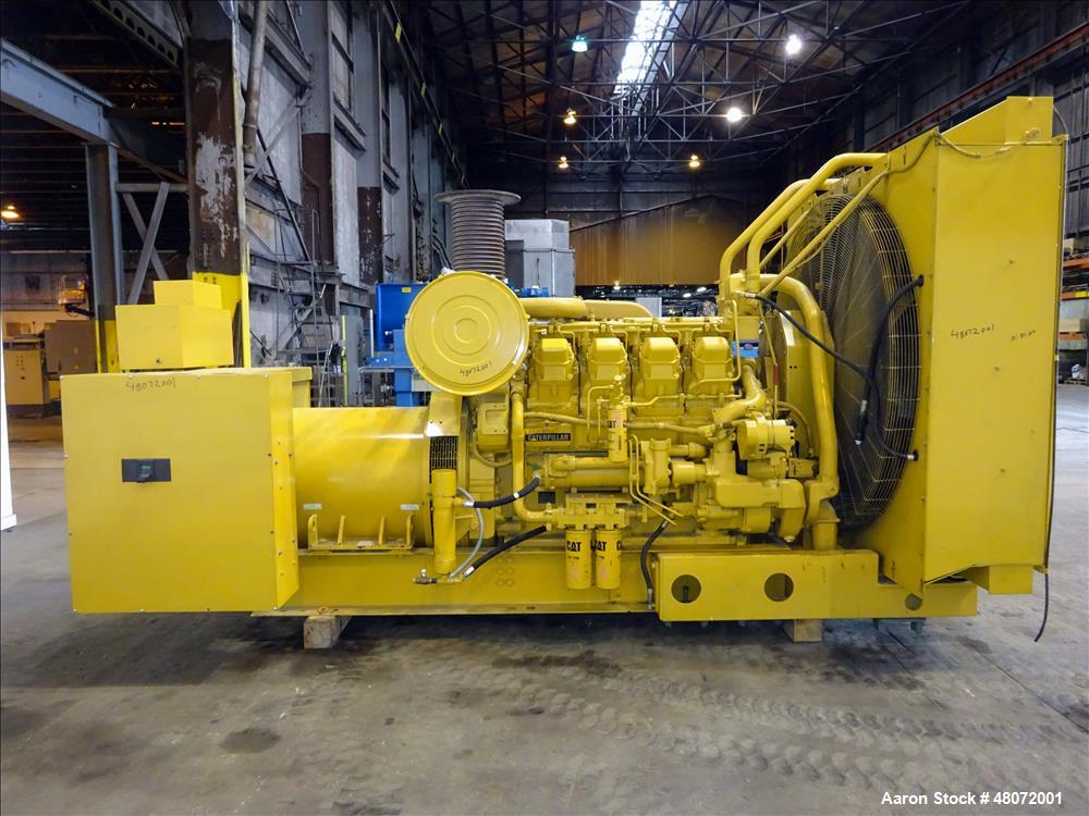 Used Caterpillar 800 kW diesel generator set. CAT 3508 engine