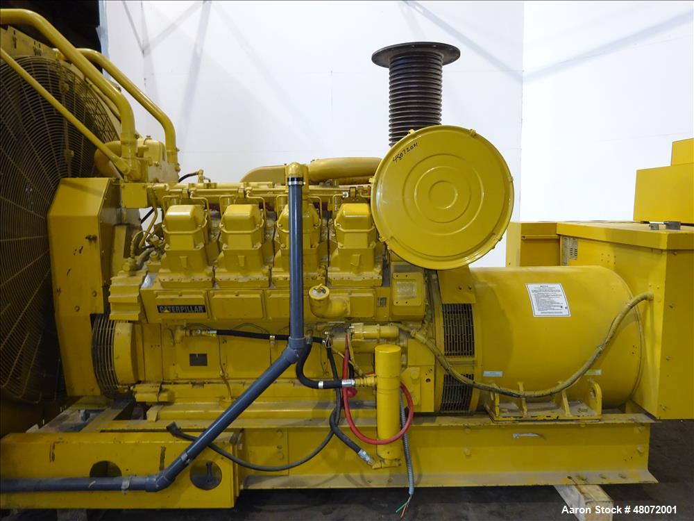 Used Caterpillar 800 kW diesel generator set. CAT 3508 engine