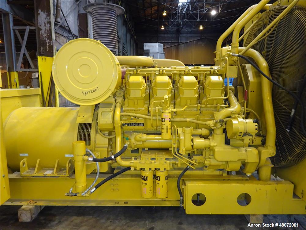 Used Caterpillar 800 kW diesel generator set. CAT 3508 engine