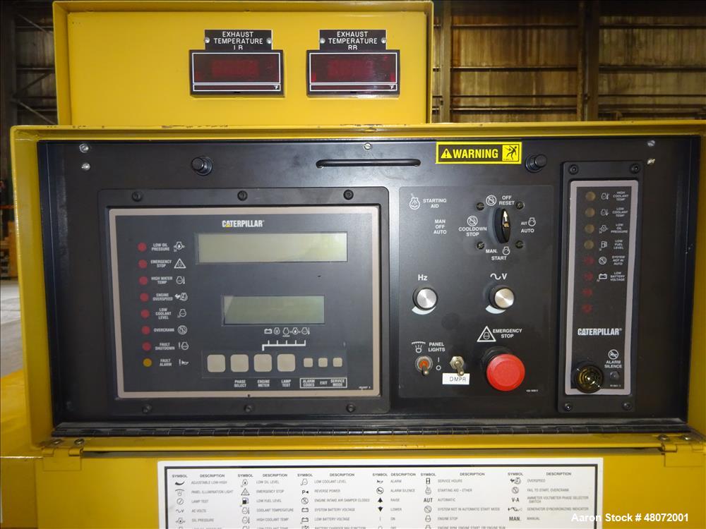Used Caterpillar 800 kW diesel generator set. CAT 3508 engine