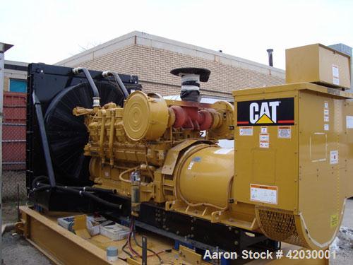 Used Caterpillar 1250 kW Diesel Generator Set. CAT model 3512DITA diesel engine rated 1818 HP @ 1800 RPM SN-1KZ01076, arrangement 1979048.Unit SN-CMJ00586. CAT model SR4 generator end serial 2FN01834...