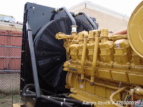 Used Caterpillar 1250 kW Diesel Generator Set. CAT model 3512DITA diesel engine rated 1818 HP @ 1800 RPM SN-1KZ01076, arrangement 1979048.Unit SN-CMJ00586. CAT model SR4 generator end serial 2FN01834...