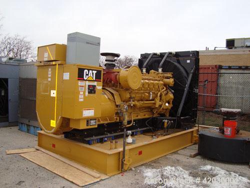 Used Caterpillar 1250 kW Diesel Generator Set. CAT model 3512DITA diesel engine rated 1818 HP @ 1800 RPM SN-1KZ01076, arrangement 1979048.Unit SN-CMJ00586. CAT model SR4 generator end serial 2FN01834...