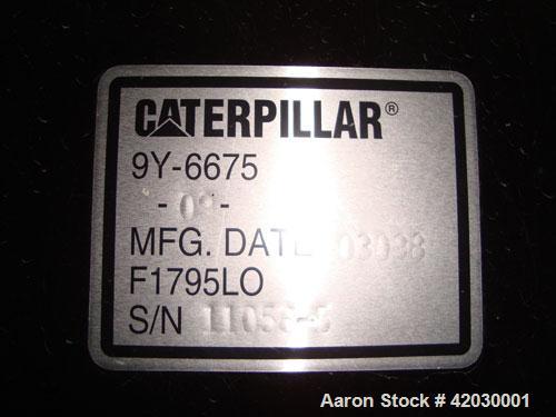 Used Caterpillar 1250 kW Diesel Generator Set. CAT model 3512DITA diesel engine rated 1818 HP @ 1800 RPM SN-1KZ01076, arrangement 1979048.Unit SN-CMJ00586. CAT model SR4 generator end serial 2FN01834...