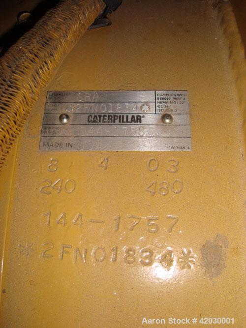 Used Caterpillar 1250 kW Diesel Generator Set. CAT model 3512DITA diesel engine rated 1818 HP @ 1800 RPM SN-1KZ01076, arrangement 1979048.Unit SN-CMJ00586. CAT model SR4 generator end serial 2FN01834...