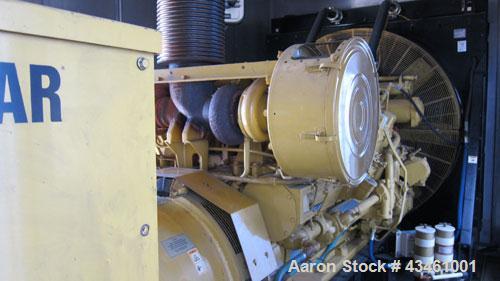 Used Caterpillar 1250 kW Standby Diesel Generator Set. CAT 3512 engine rated 1818 HP at 1800 RPM, SN-1KZ00480. Package SN-CAT00000CMJ00227. SR4B 3/60/480V, SN-2FNO1525, 12 wire reconnectable with PMG...