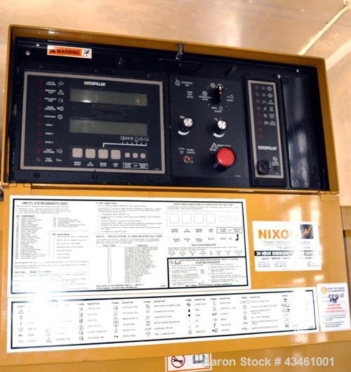 Used Caterpillar 1250 kW Standby Diesel Generator Set. CAT 3512 engine rated 1818 HP at 1800 RPM, SN-1KZ00480. Package SN-CAT00000CMJ00227. SR4B 3/60/480V, SN-2FNO1525, 12 wire reconnectable with PMG...
