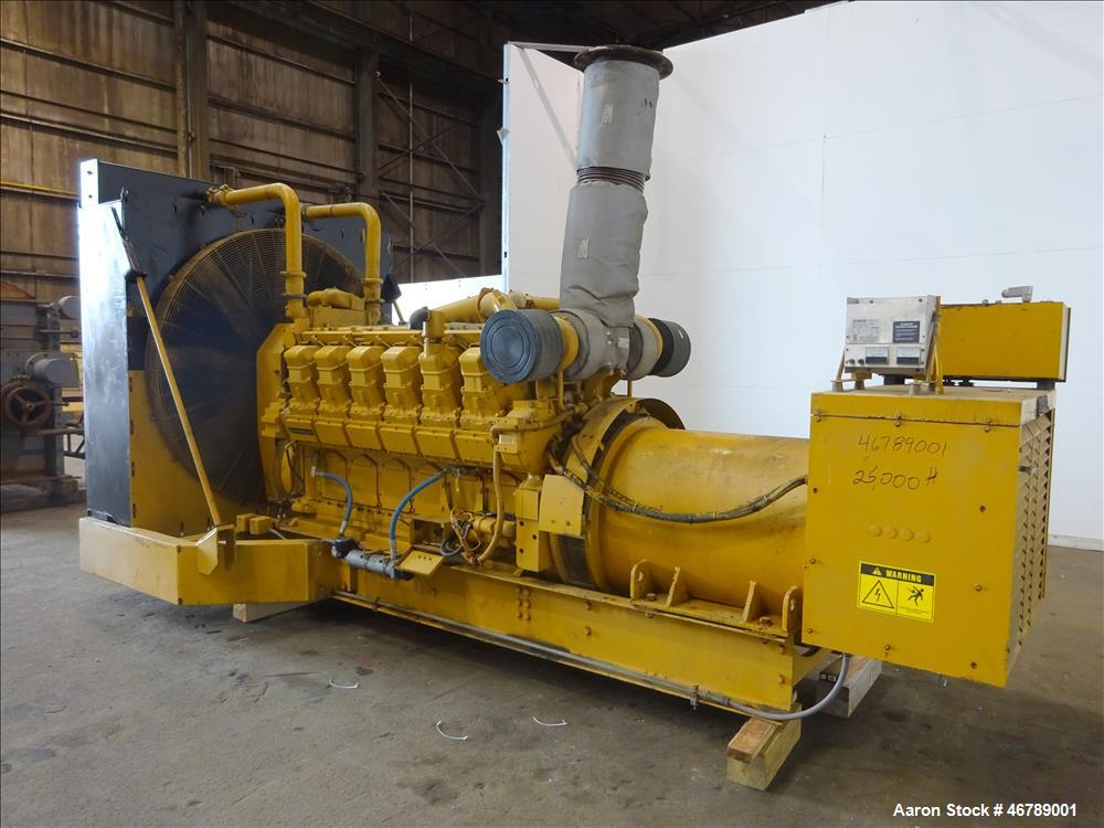 Used Catepillar 1000 kW diesel generator set. CAT 3512 engine