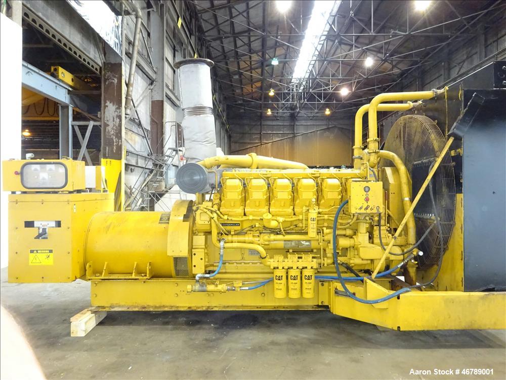 Used Catepillar 1000 kW diesel generator set. CAT 3512 engine