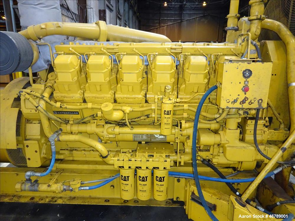 Used Catepillar 1000 kW diesel generator set. CAT 3512 engine