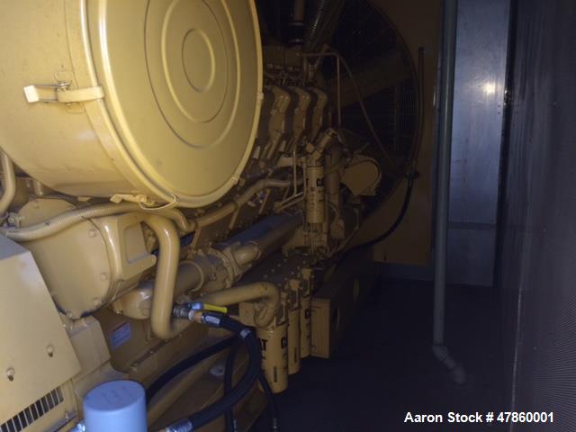 Used CAT 1250 kW standby diesel generator. Caterpillar 3512 engine