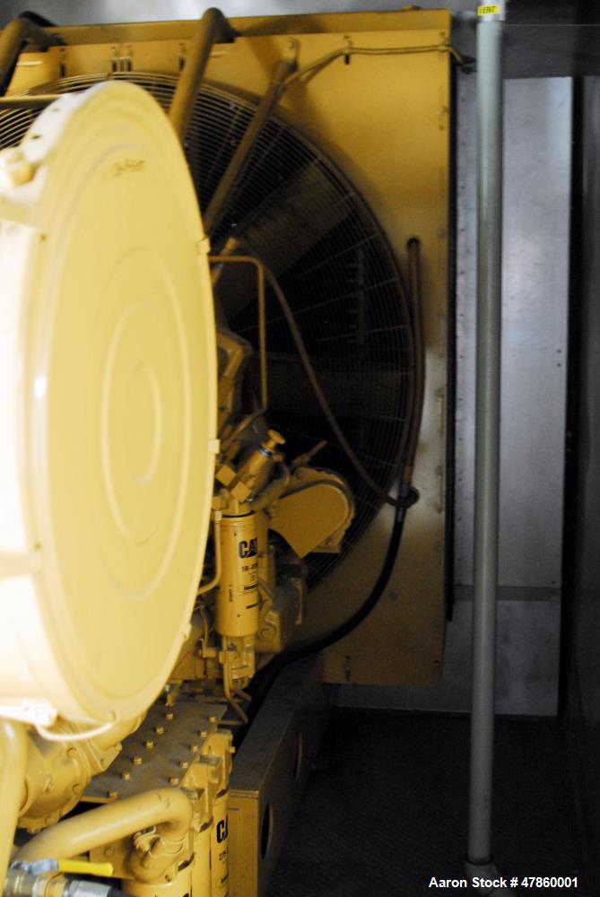 Used CAT 1250 kW standby diesel generator. Caterpillar 3512 engine
