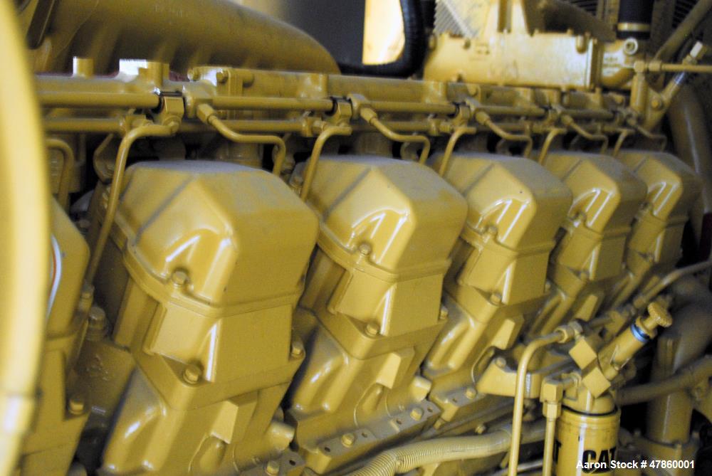 Used CAT 1250 kW standby diesel generator. Caterpillar 3512 engine