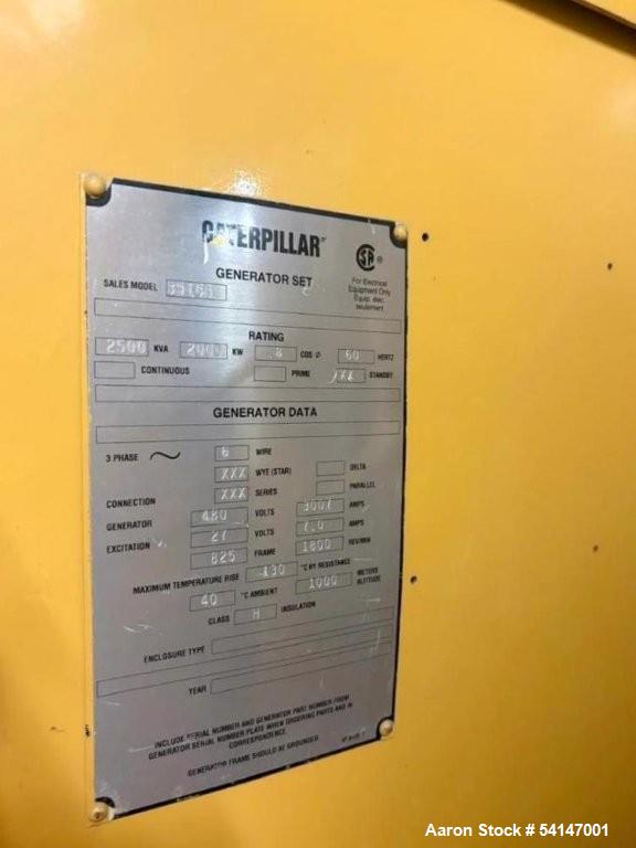 Used Caterpillar Diesel Genset – Model 3516B, 2000 kW, 587 Hours