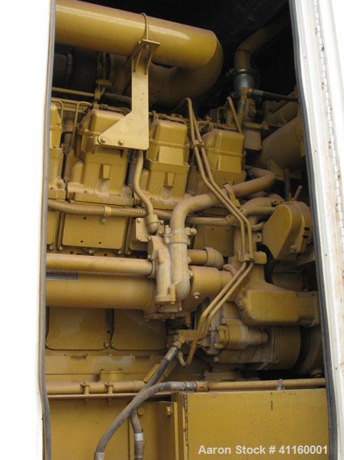 Used Cat 1750 kW Power Module (1600 kW prime). Caterpillar model 3516 DITA diesel engine, arrangement #1077350, radiator cooled, 24 volt electric starter, 24 volt alternator, dry type air cleaner, 23...