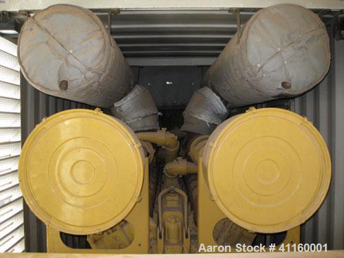 Used Cat 1750 kW Power Module (1600 kW prime). Caterpillar model 3516 DITA diesel engine, arrangement #1077350, radiator cooled, 24 volt electric starter, 24 volt alternator, dry type air cleaner, 23...