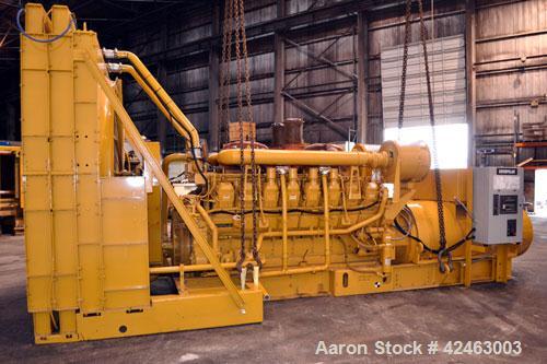 Used Caterpillar 2000 kW Standby /1825 kW Prime Diesel Generator Set. CAT 3516 engine rated 2876 HP at 1800 RPM, SN-6HN01417. SR-4B HV. 3/60/13800V. Reconnectable to 12470V or 13200V. EMCP II control...