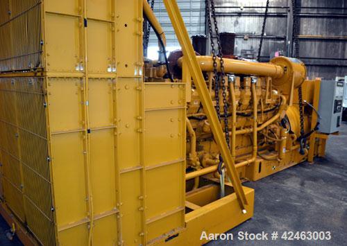 Used Caterpillar 2000 kW Standby /1825 kW Prime Diesel Generator Set. CAT 3516 engine rated 2876 HP at 1800 RPM, SN-6HN01417. SR-4B HV. 3/60/13800V. Reconnectable to 12470V or 13200V. EMCP II control...