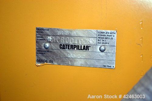 Used Caterpillar 2000 kW Standby /1825 kW Prime Diesel Generator Set. CAT 3516 engine rated 2876 HP at 1800 RPM, SN-6HN01417. SR-4B HV. 3/60/13800V. Reconnectable to 12470V or 13200V. EMCP II control...