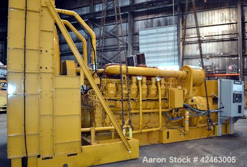 Used CAT 13800V 2000 kW Standby /1825 kW Prime Diesel Generator Set. Caterpillar 3516 engine rated 2876 HP at 1800 RPM, SN-6HN01569. SR-4B HV 3/60/13800V. Reconnectable to 12470V or 13200V. EMCP II c...