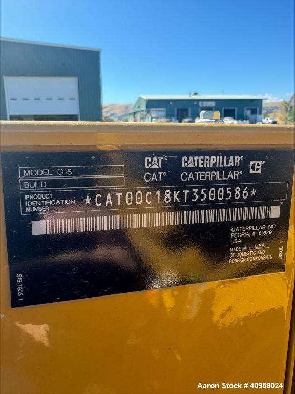 Caterpillar Model C18 455kW Industrial Generator