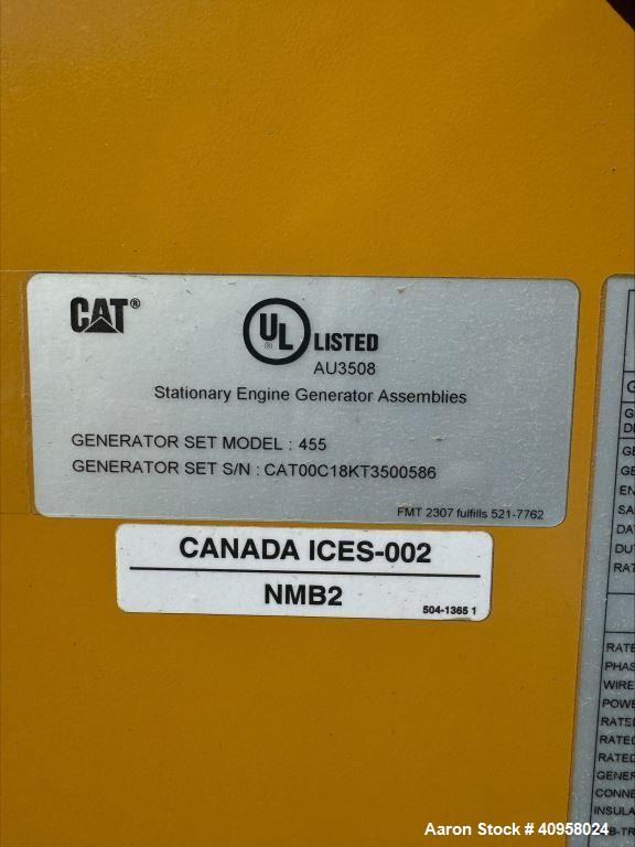 Caterpillar Model C18 455kW Industrial Generator