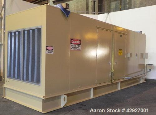Used CAT 500kW diesel generator set. Caterpillar 3412 DITTA engine, serial #4RJ00640, rated 749 hp at 1800 rpm. 3/60/277/480V. EMCP II control panel. Battery charger.Block heater. 800 Amp mainline ci...