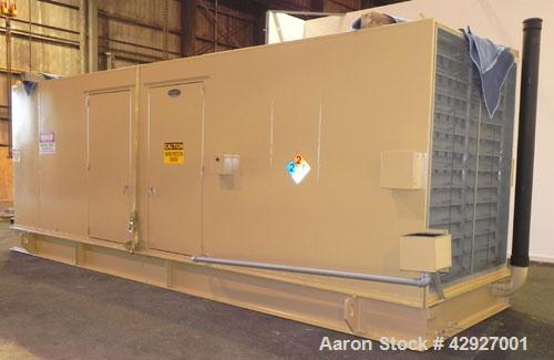 Used CAT 500kW diesel generator set. Caterpillar 3412 DITTA engine, serial #4RJ00640, rated 749 hp at 1800 rpm. 3/60/277/480V. EMCP II control panel. Battery charger.Block heater. 800 Amp mainline ci...