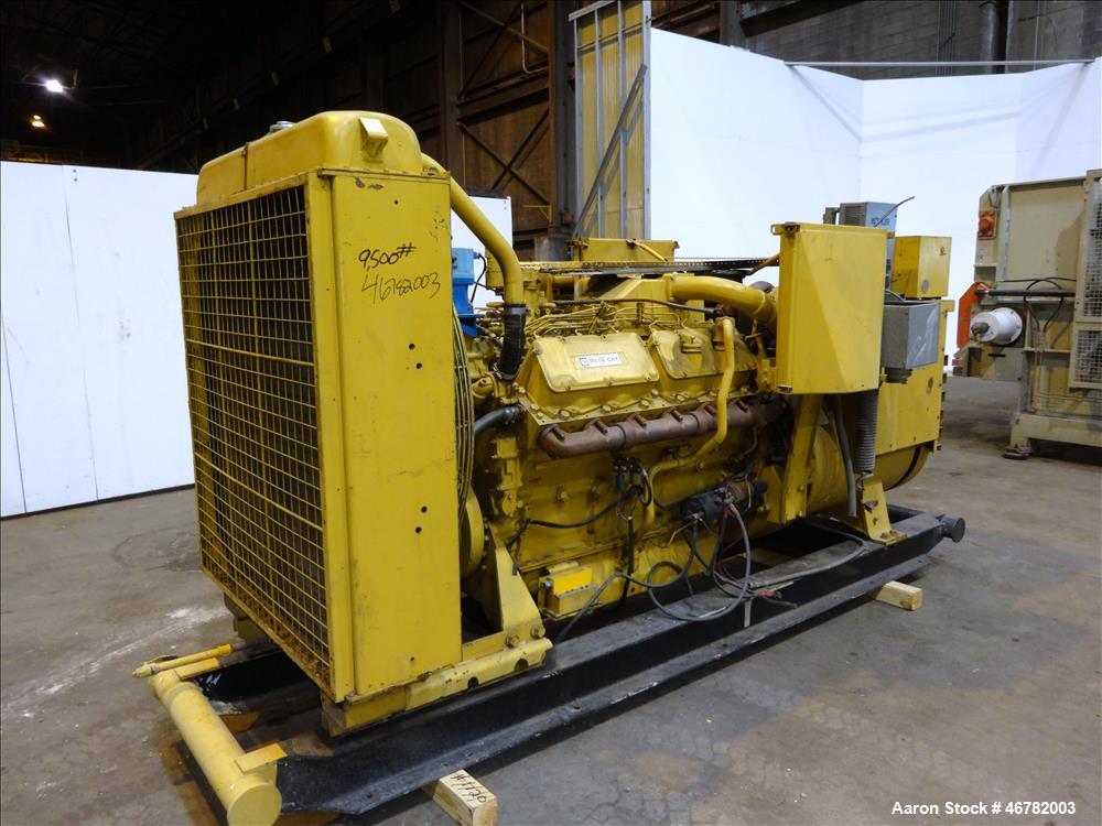 Used Caterpillar 520 kW standby diesel generator set. CAT 3412 engine