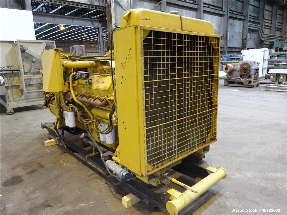 Used Caterpillar 520 kW standby diesel generator set. CAT 3412 engine