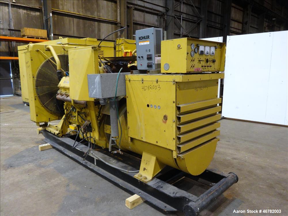 Used Caterpillar 520 kW standby diesel generator set. CAT 3412 engine