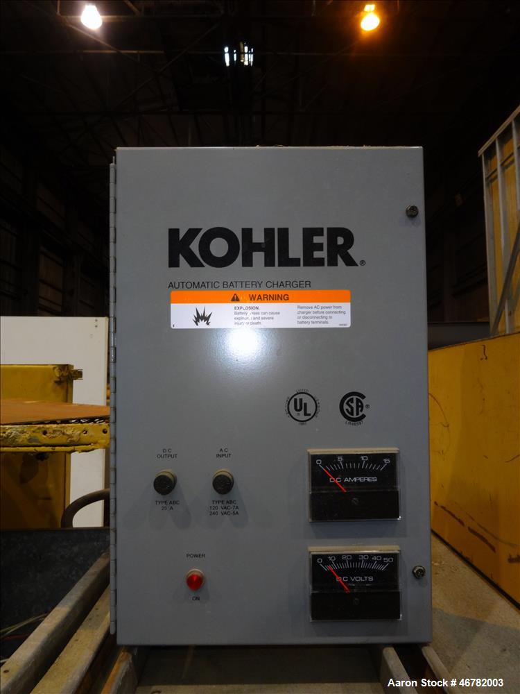 Used Caterpillar 520 kW standby diesel generator set. CAT 3412 engine