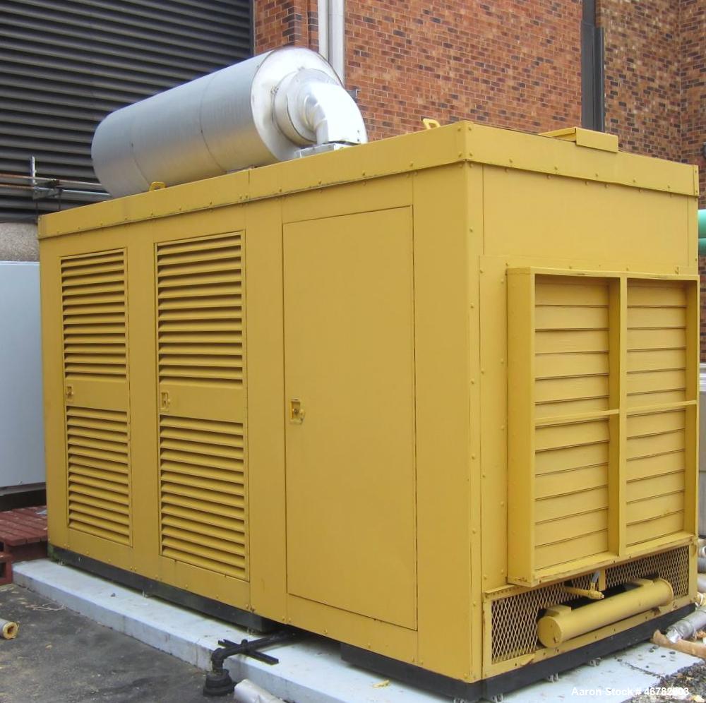 Used Caterpillar 520 kW standby diesel generator set. CAT 3412 engine